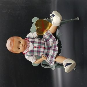 Vintage Effanbee Patsyette 9 Inch Doll (1996)  In School Girl Dress Costume